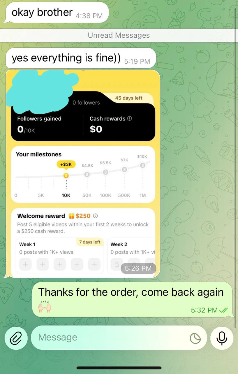 Buyer feedback screenshot 3