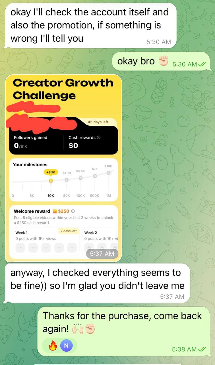Buyer feedback screenshot 4